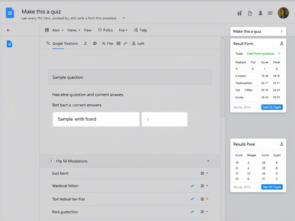 google forms quiz mode