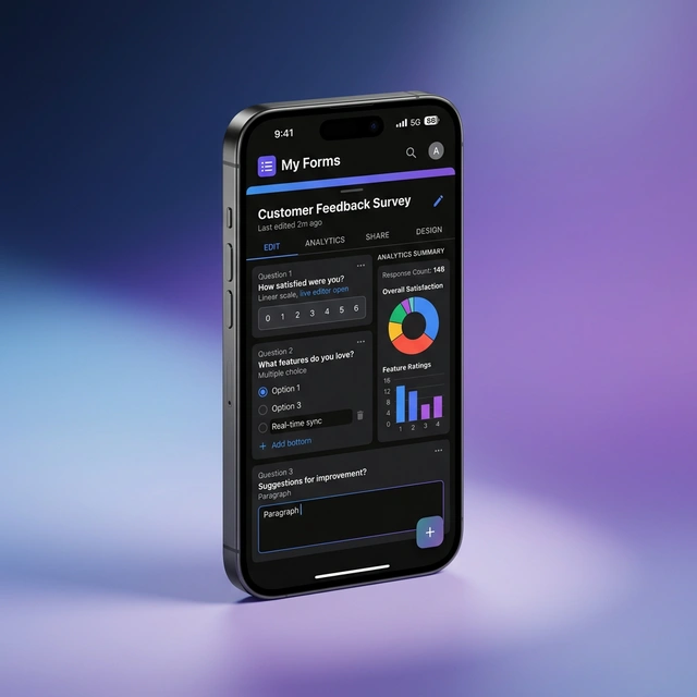 Forms Editor for Google Forms iOS App