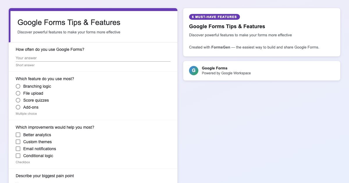 Google Forms: 6 Must-Have Features You’re Not Using